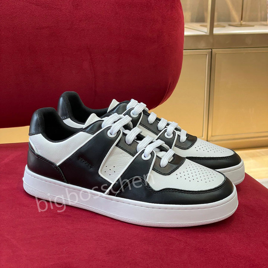 Top Quality Plat Patchwork Sneakers Women Casual Shoes Fashion Luxury Designer Läder Bekväm plattform LACE-UP Tennisskor 35-41