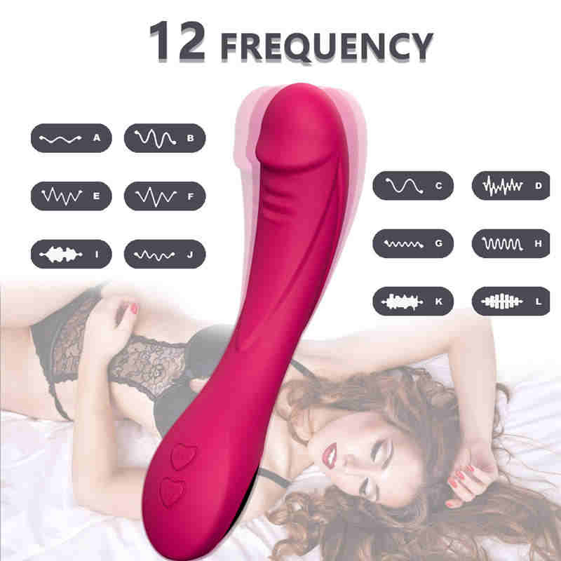 Vibratore in silicone a bastone a tre sezioni 12 Vibrazioni di frequenza vibratori ricaricabili del punto G orgasmo masturbatore femminile prodotti adulti