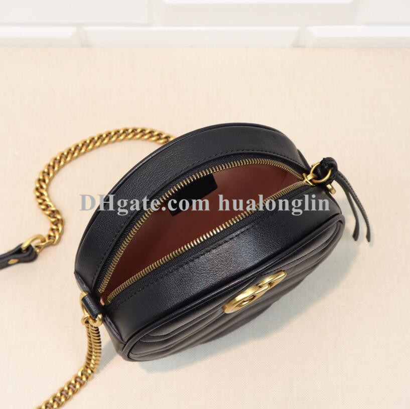デザイナーラウンドバッグ女性ハンドバッグ財布クラッチレディースガールズカードホルダー電話クロスボディ本物のレザーオリジナルボックス品質287D