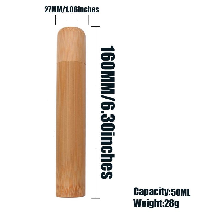 Bambu Ahşap Stash Jars Hap Kutusu 16cm Doob Tüpleri Su geçirmez Koku Koku Yolu Şişe Sigara Konteyner Depolama Sigara Aksesuarları