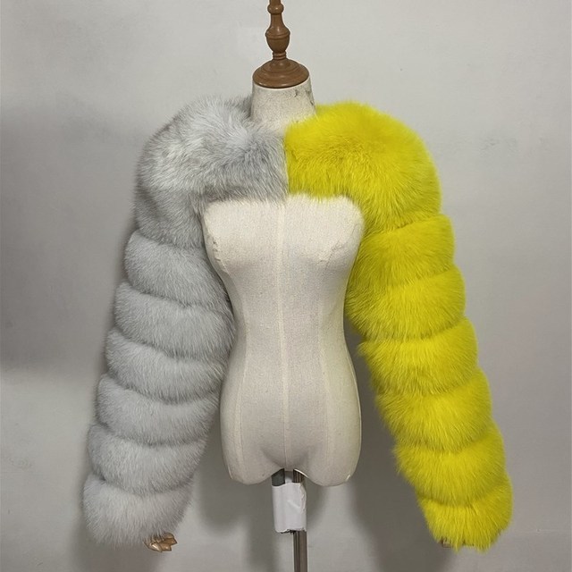 女性の毛皮のフェイクファッション冬の高品質コート女性エレガントなパッチワーク長袖ウォームミンクショートジャケットRy Femmeトップ220923