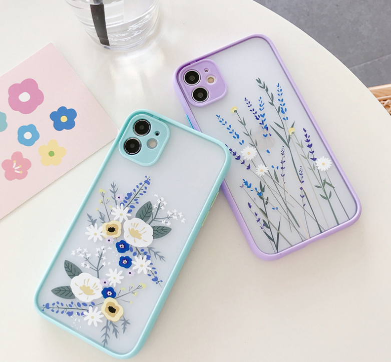 Vintage Leaves Flower Phone Case For iPhone 14 12 11 13 Pro Max 12Mini X XR XS Max 8 7 Plus SE 2022 Camera Protection Hard PC