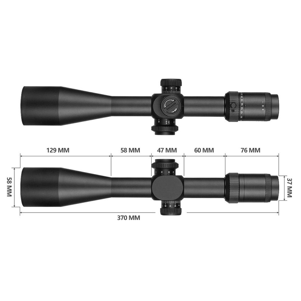 HD 6-24x50 FFPスコープ戦術的な最初の焦点面ハンティングライフルスコープロックリセットオプティクスエアソフト射撃照準器