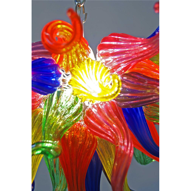 Lampade decorative a forma rotonda multicolore in stile a mano in vetro soffiato lampadario a LED LAMPEGGIO LUMING ALLUMINE BUPLEX FOYER FOYER LOFT CORRIDOR LR375