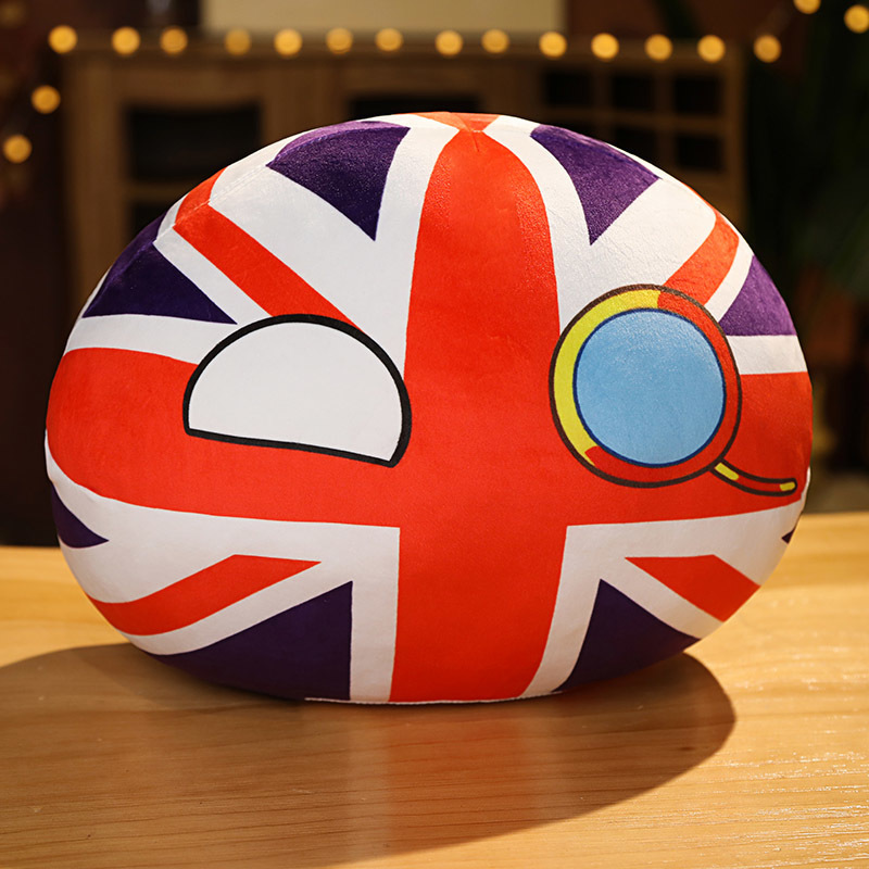 Poupées en peluche 1050cm Country Ball Toys Polandball Hand Warmer Oreiller Countryball URSS USA FRANCE RUSSIE ROYAUME-UNI JAPON ALLEMAGNE ITALIE Décor 220924