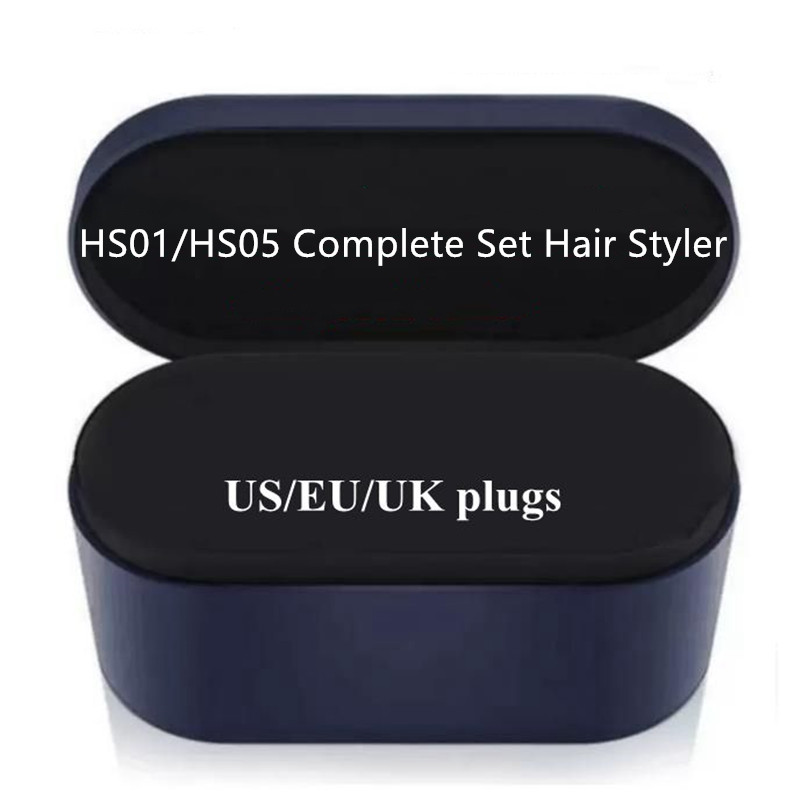 8 Heads Multi Function Hair Curler Professional Salon Dryer Tools EU/US/UK/AU Version Curling Iron Complete Set med Attachment Storage Box HS01 HS05