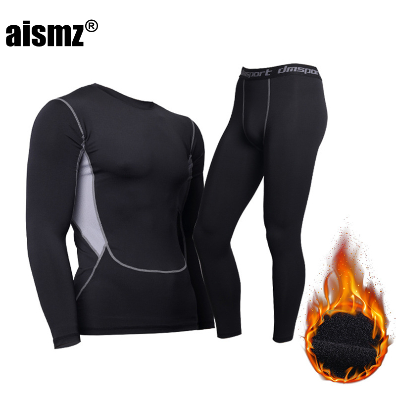 Suisses de route masculine Aismz Winter sous-vêtements thermiques Vêtements masculins Compression de sports de sport