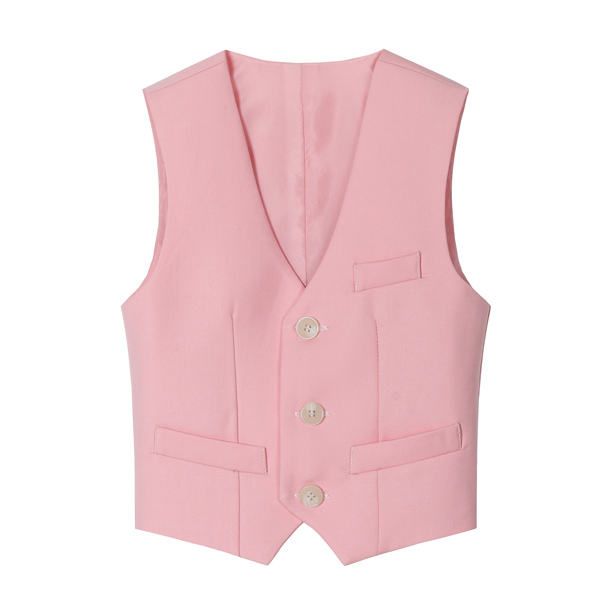 Gilet Garçon Argent Or Brillant Couleur Gilet Garçon Costumes De Scène Taille 100-150T Beau Garçon Blazers Qualité Gilet Blanc Bleu Rouge Rose Noir 220927