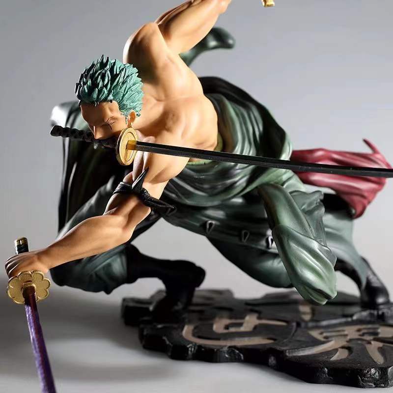 Anime Manga Banpresto Roronoa Zoro Standing Ver. PVC Action Figur Collection Modell Leksaker Barn Presenter 10CM 220924