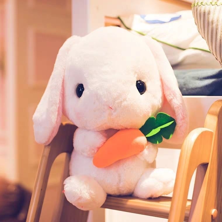 Plüschpuppen 43 cm süßes gefülltes Kaninchenspielzeug Weiches Kissen Hase Kinderkissen Puppe Geburtstagsgeschenke für Kinder Baby Begleitschlaf 220924