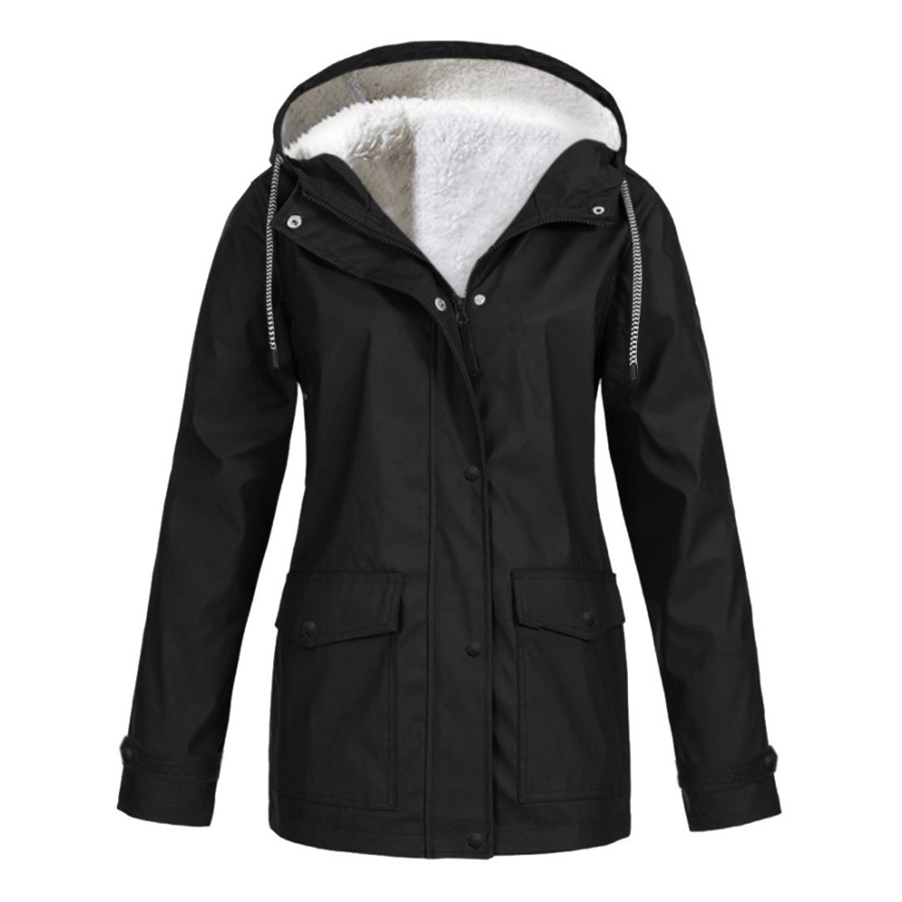 Women's Jackets Women's Autumn Winter Plus Velvet Outdoor Jacket Windproof Waterproof Mountaineering Hooded Coat 220926
