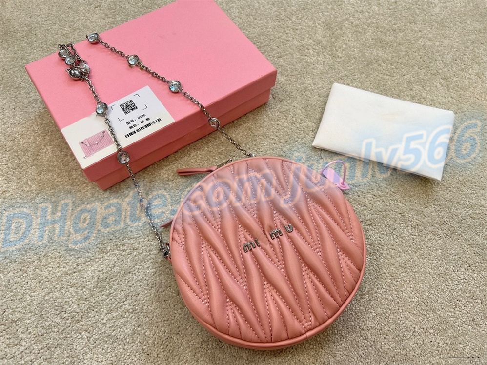 最高品質の円形ショルダーバッグソフト羊革ハンドバッグ高級デザイン ewallet レディースクロスボディバッグホーボートート化粧品バッグ財布