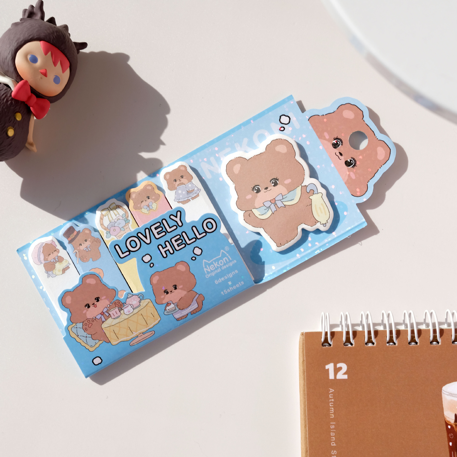 Notes Novelty Hamster Pig Panda Memo Pad Sticky Notebook Stationery School Supplies Kawaii Cute 220927