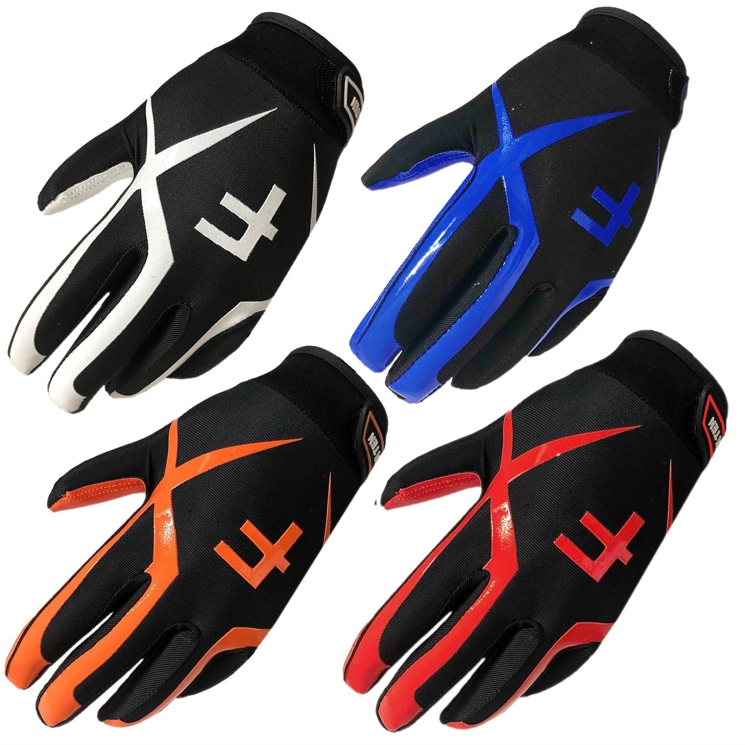 Sporthandskar non slip Youth Kid American Football Gloves Mottagare Soccer målvakt Glove S M L XL Boys Girls 5-14 år Drop2259