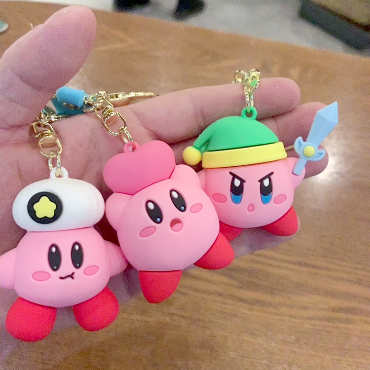 Anime Manga Kirby Un Jeu Cosplay Porte-clés En Silicone Accessoires Sac Porte-clés Pendentif Accessoires Cadeaux Pour Enfants Cadeaux D'anniversaire 220923