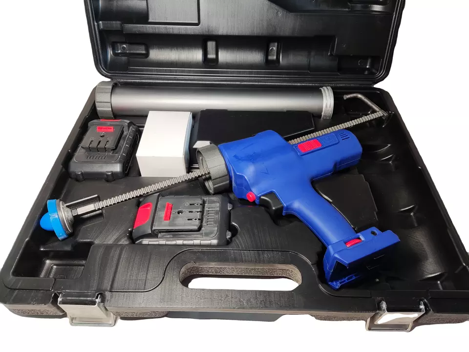 Jiaoshifu Dual Use Noteloze klootzaklijmpistool 21V 600 ml Oplaadbare cartridges en worstpakket Caulk Gun