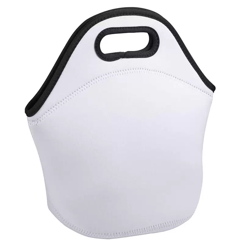 昇華ネオプレンランチバッグ空白DIY学生断熱ハンドバッグ大人のためのジッパー付きの防水ランチボックス