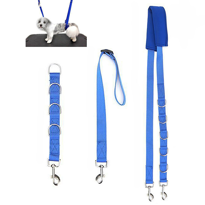 Dog Collars Leashes Pet Supplies Adjustable Grooming Belly Strap Drings Bathing Band Free Size Traction Collar Harness 220923