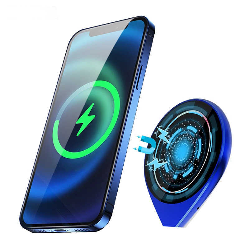 Caricatore wireless a magnete per telefono dell'auto magnetica da 15 W per iPhone 13 12 Pro Max Carica rapida Porta del telefono magnetismo forte