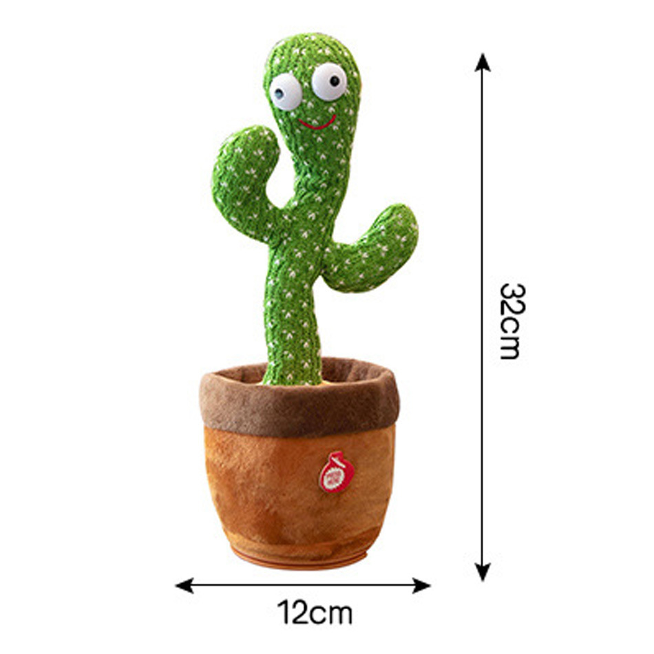 Plush Dolls جميل الحديث لعبة Dancing Cactus Doll Speak صوت الحديث سجل تكرار لعبة Kawaii Cactus Toys Kids Kids Education Gift 220927