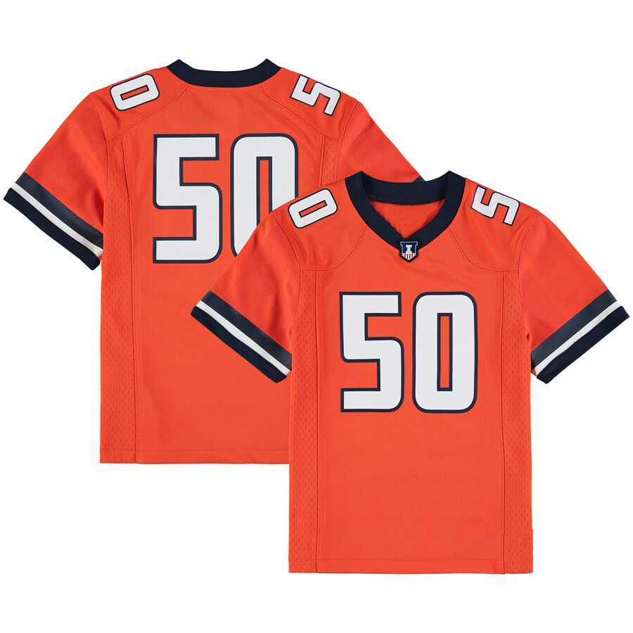 ILLINOIS FIGHTING ILLINI College Football Jersey Luke Altmyer Kaden Feagin Reggie Love III Isaiah Williams Pat Bryant Casey Washington Dylan Rosiek Seth Colema 4XL