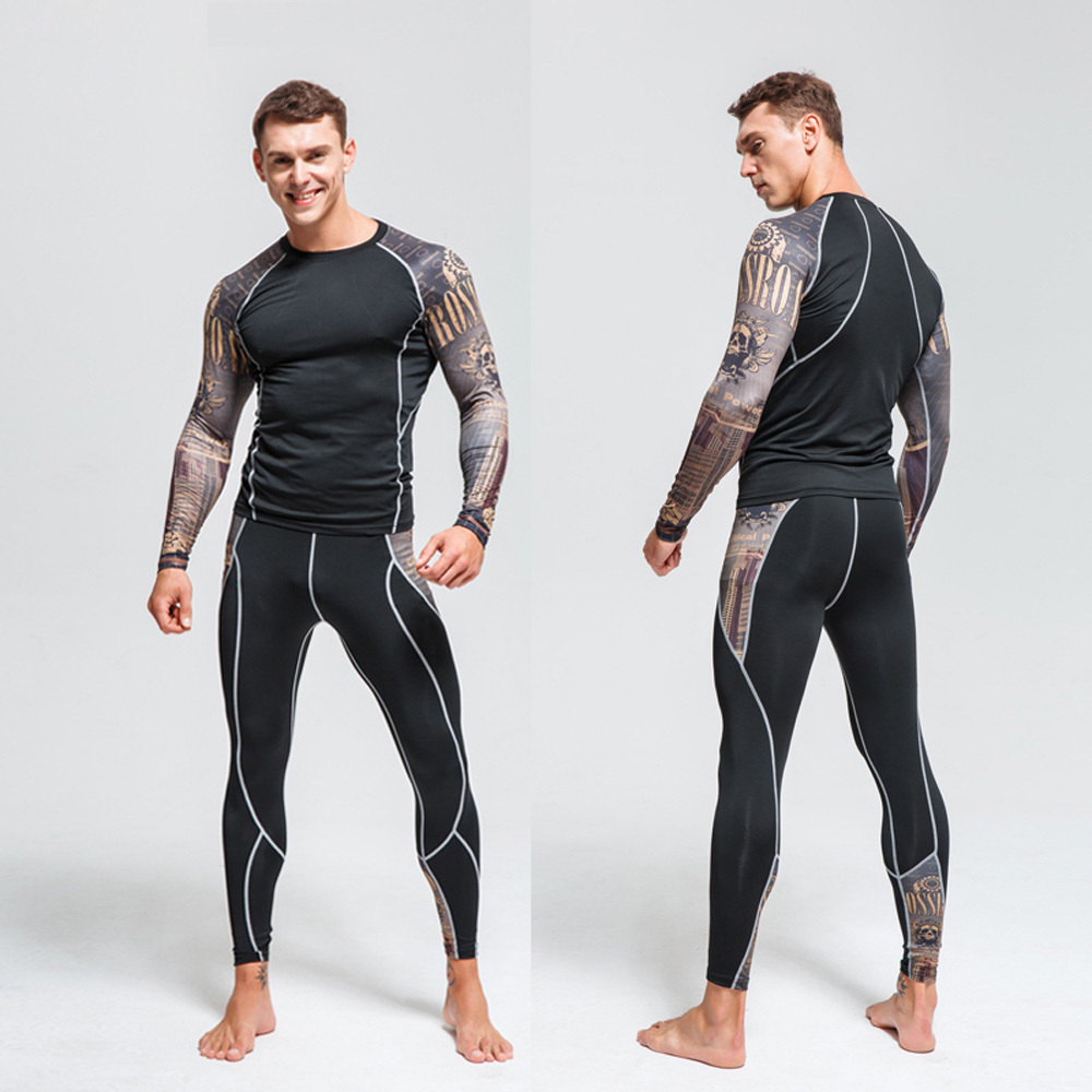 Men's Thermal Underwear underwear Set MMA Tactics Fitness leggings base Compression Sports suit Long Johns Men Clothing Brand 220927