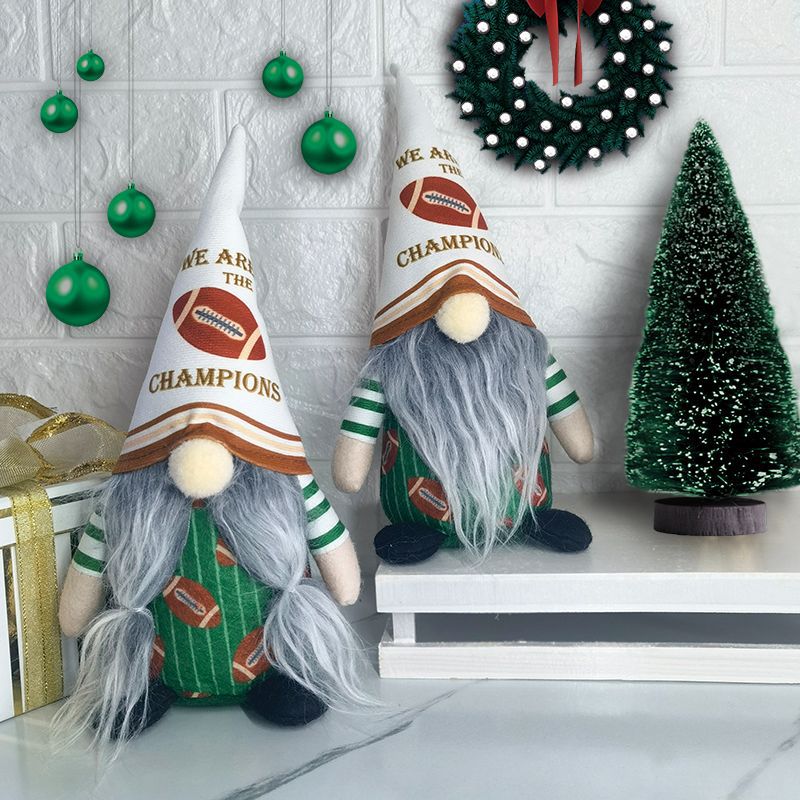 Christmas Decorations Major League Rugby Gnome Christmas Faceless Doll Sports Fan Window Ornament C63