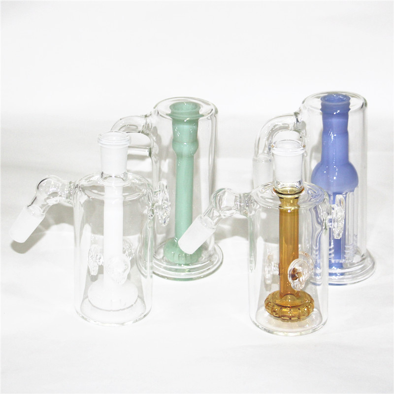 14mm Aschefänger 45 90 Grad Shishas Kopf Perkolator Aschefänger für Glaswasserbong Dab Rig