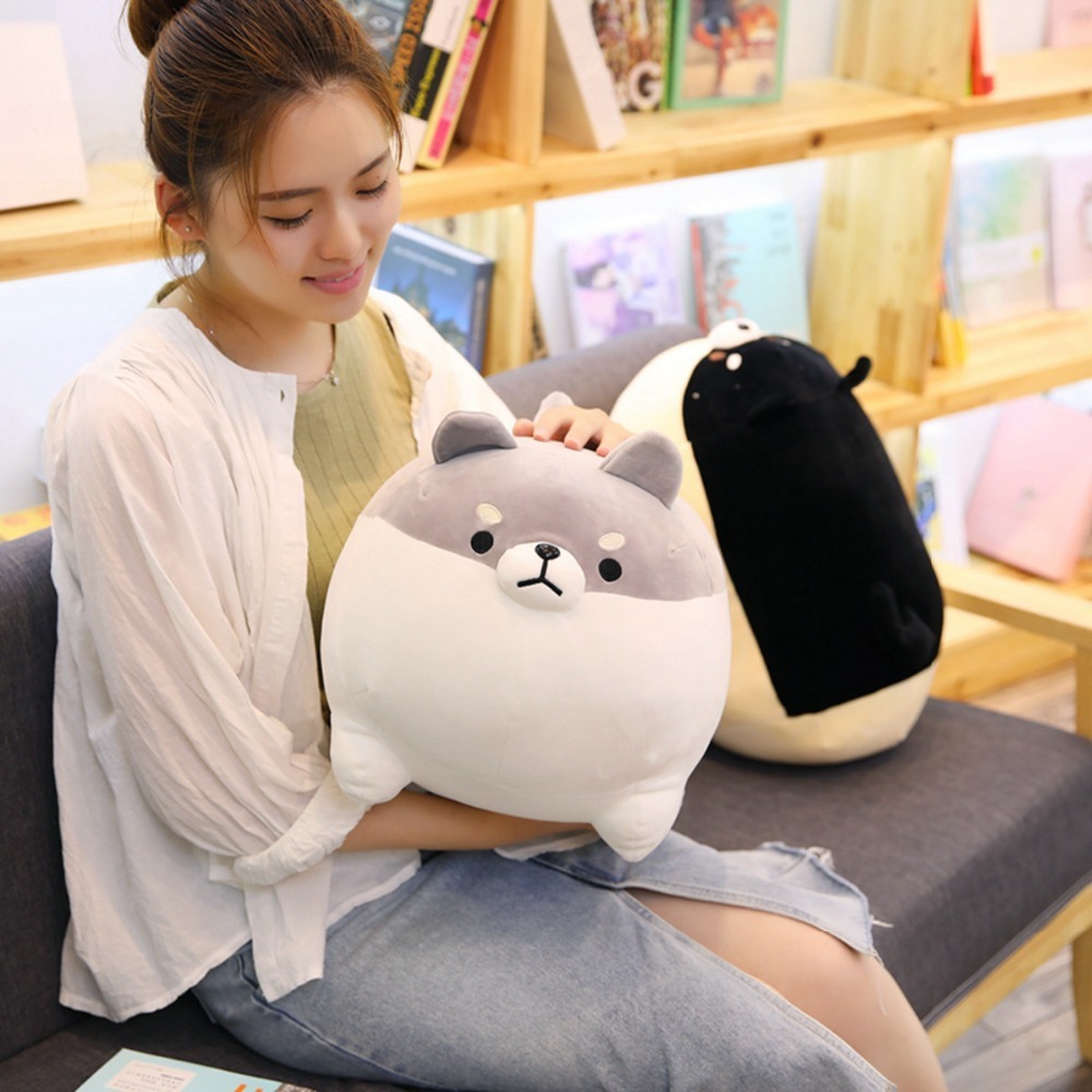 Plush Dolls Lovely Fat Shiba Inu Corgi Dog Toys Stuffed Soft Kawaii Animal Cartoon Pillow Gift for Kids Baby Children 220924