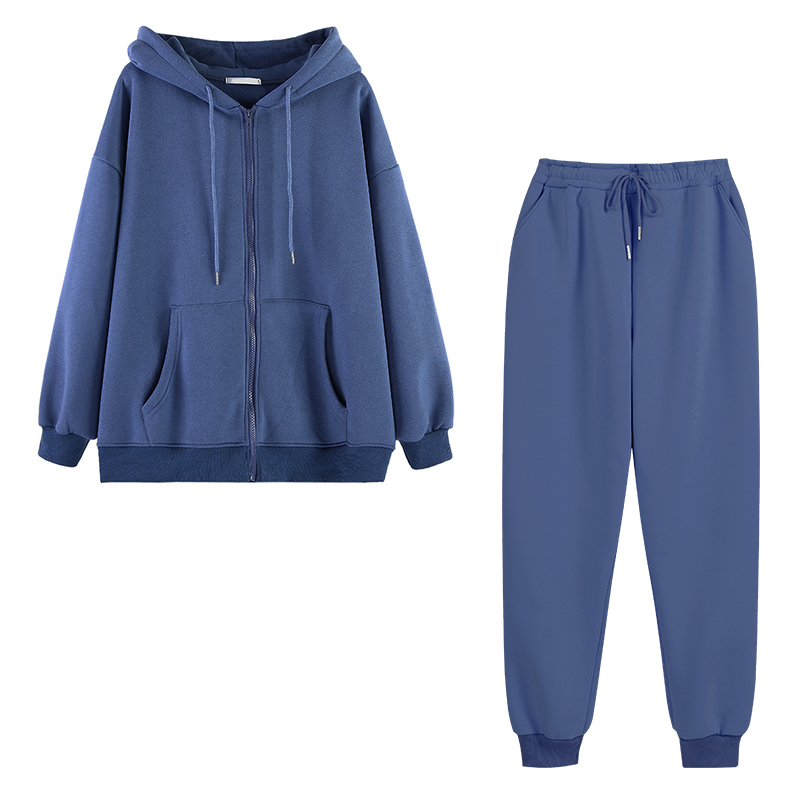 Sweats à capuche pour femmes Sweats Femmes Sweats à capuche de style coréen Zip-up Harajuku Sweats à capuche de poche solides surdimensionnés Automne Manches longues Veste de baseball en vrac 220926