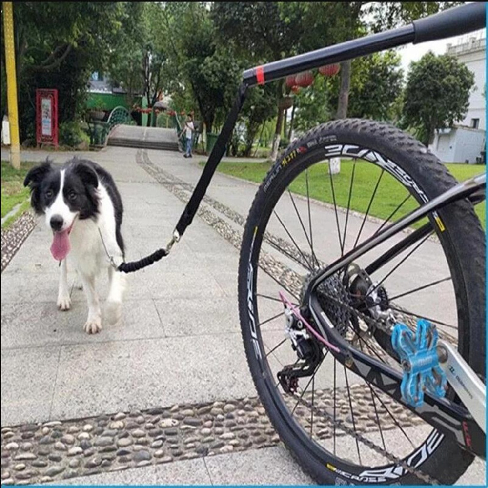 犬の襟のリーシュ犬自転車牽引ベルトロープナイロンエラスティックハイイシングバイクアタッチメントペットウォークラン距離キーパーハンドフリーペットリーシュ220923