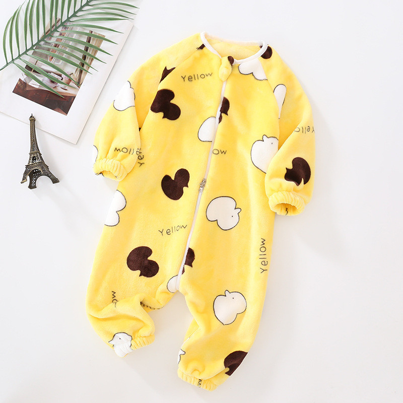 Pajamas Baby Pajamas For Boys Girls Thick Warm Pajama Autumn Children Flannel Onesies Jumpsuits Winter Kids Cartoon Blanket Sleepwear 220927