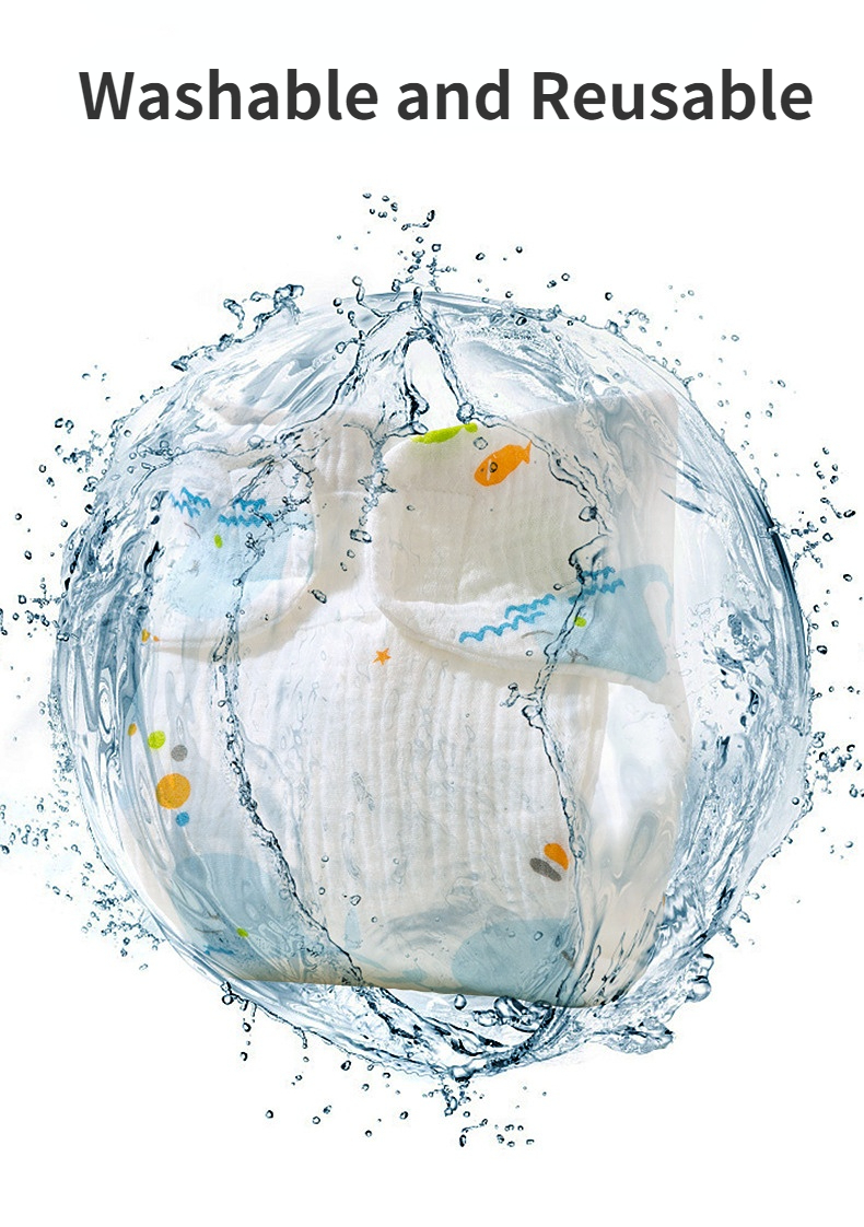 Fraldas de pano /lote tudo em uma fralda de pano de bebê 12 camadas de algodão guaze fraldas reutilizáveis ​​fralda de bebê lavável 220927