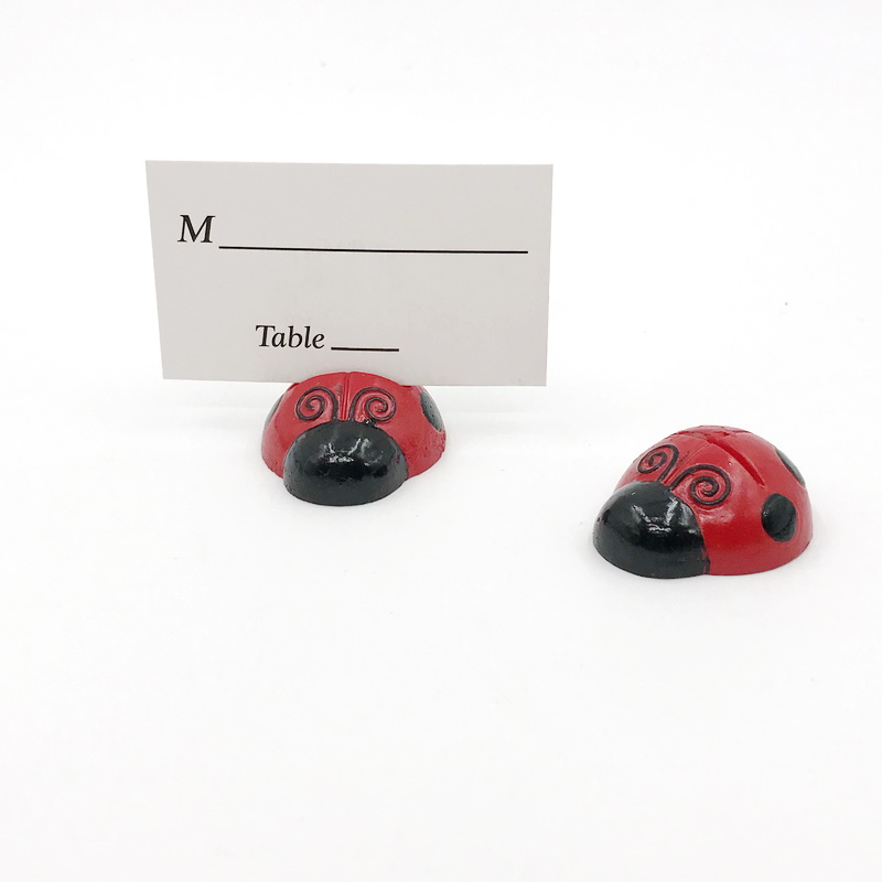 Baby Shower Favors Cute Ladybird Design Place Card Holder Wedding Party Table Decoratives Ladybug Photo Holders