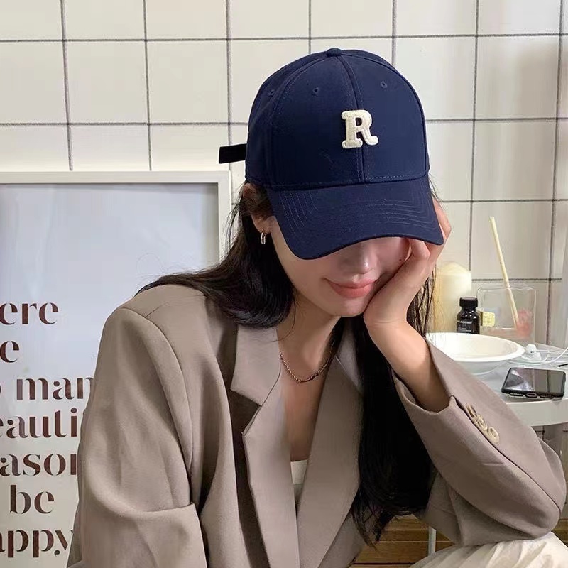 Ballkappen Korea Modemarke Baseballmütze für Männer und Frauen Buchstabe „R“ Patch Hut Lässig Hip Hop Sommer Sonne Unisex 220927