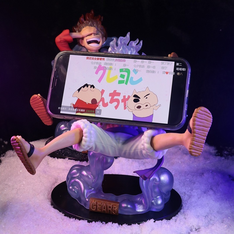 Anime manga 17 cm Figura Luffy Gear 5 Action Sun God Nika Pvc Figurine Statue Collectible Model Toys 220927