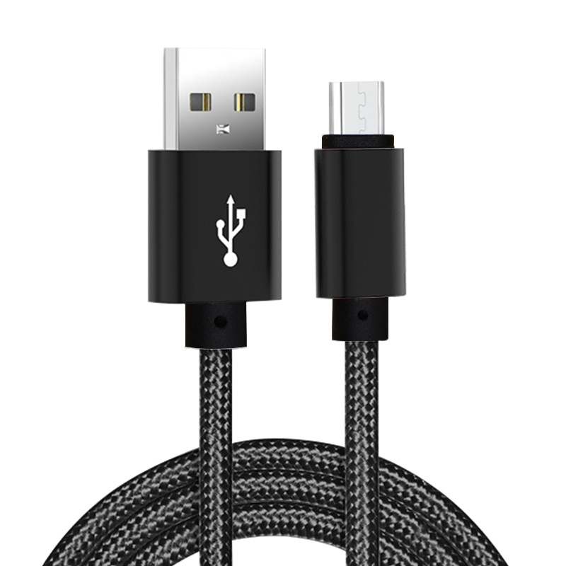 Geflochtene Micro-USB-Handykabel Typ C 1M 2M 3M Hochgeschwindigkeits-Schnellladegerät-Synchronisierungsdatenkabel für Samsung Android LG4567265