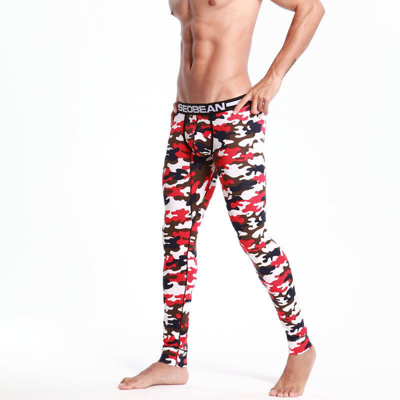 Intimo termico da uomo Seobean da uomo in cotone mimetico Long Johns Leggings intimo termico invernale 220927