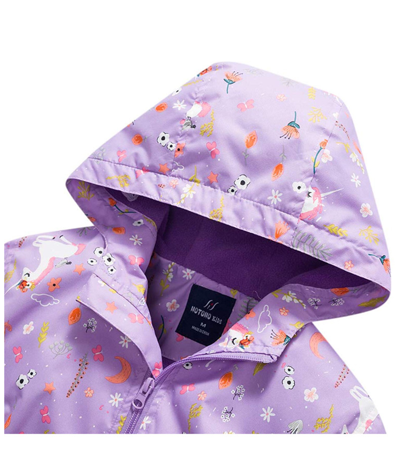 Giubbotti Giacca Unicorno Ragazze Cappotto Primavera Bambini Giacca a vento Pile polare Capispalla Impermeabile Bambini coreani Abbigliamento con cappuccio 220928