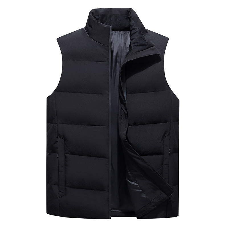 Mens Down Parkas MANTORS Winter Jacket Vest Solid Color White Duck Filling Warm Casual Waistcoat Fashion Sleeveless 220928