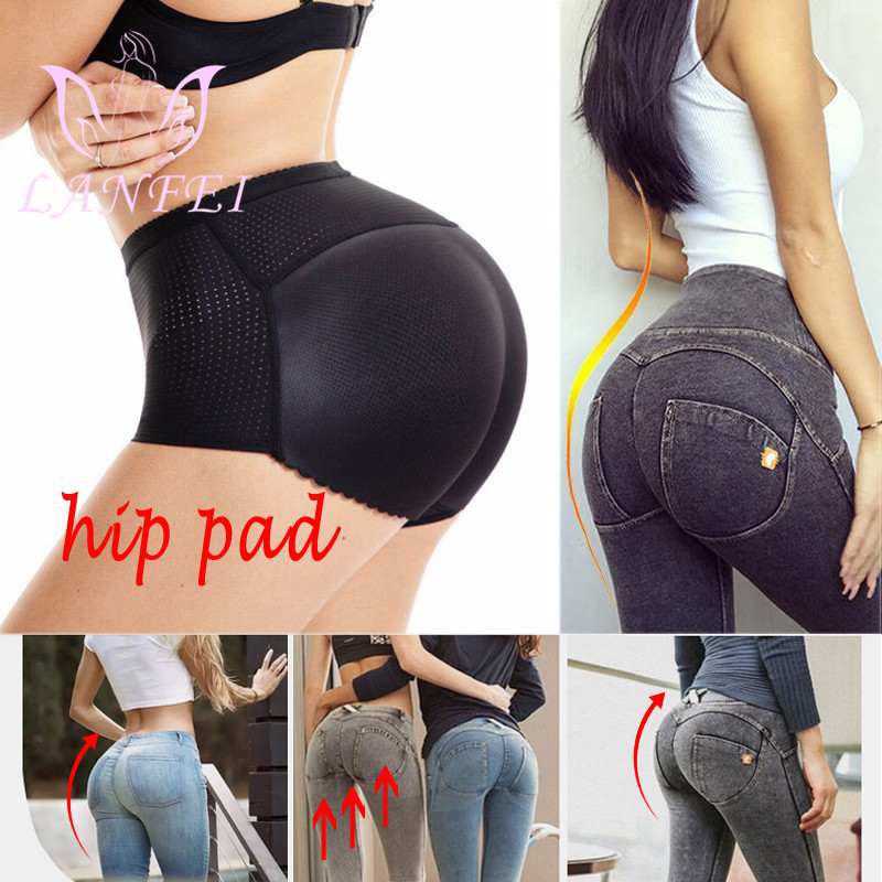 Kvinnors shapers Lanfei Fake Ass Seamless Women Body Shaper Slanties Shapewear Hip Enhancer Booty Pad Push Up Butt Lifter Pant Underwear 220928