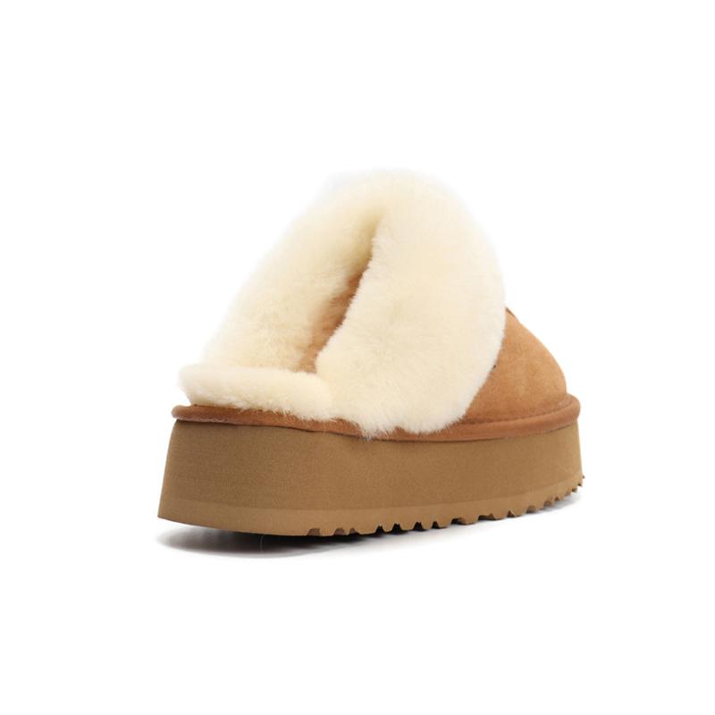 Fourrure Diapositives Tasman Pantoufles Designer Australien Plate-Forme Pantoufle Pour Femme Hiver Australie Neige Botte Chaud Fond Épais Tazz Furry Chaussons Taille 43