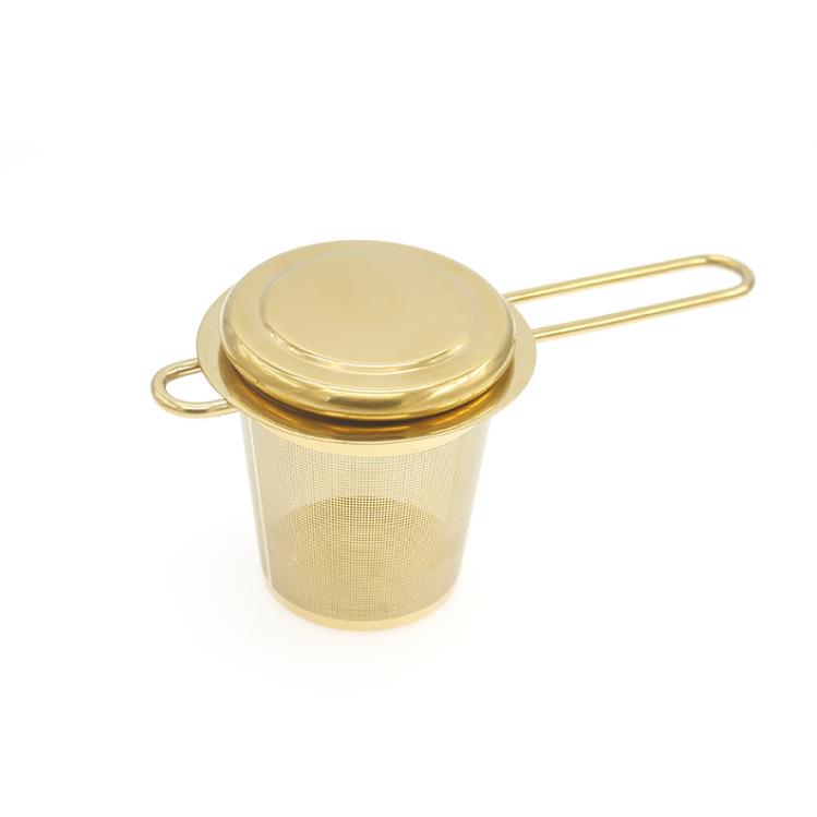 Yeniden kullanılabilir örgü çay infüzer paslanmaz çelik süzgeçler gevşek yaprak çaydanlık filtresi kapak kabı mutfak aksesuarları sn4176