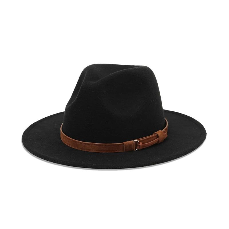 Hommes Jazz Panama chapeau femmes feutre Fedora chapeaux femme Fedoras homme Trilby hommes casquette automne hiver casquettes accessoires de mode