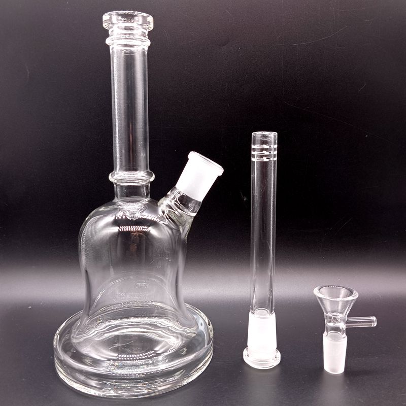 8 inch Clear Glass Water Bong Hookahs Oil Dab Rigs Smoking Pipes Shisha with Accessories