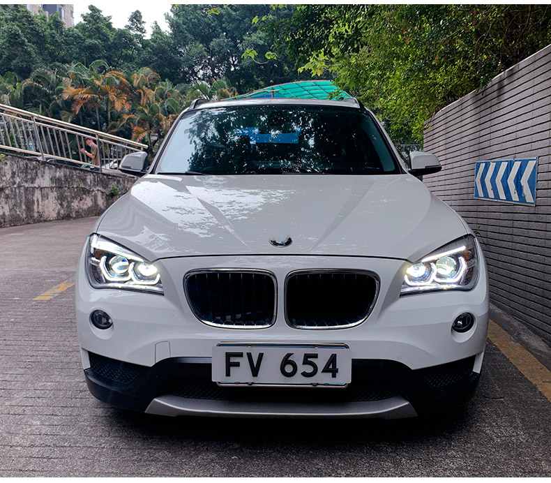 BMW X1 E84 LEDヘッドライトプロジェクターレンズ20 11-20 15 ANGELEYE DRL HID BI Xenon Automotive Accessoriesのカースタイリングヘッドランプ