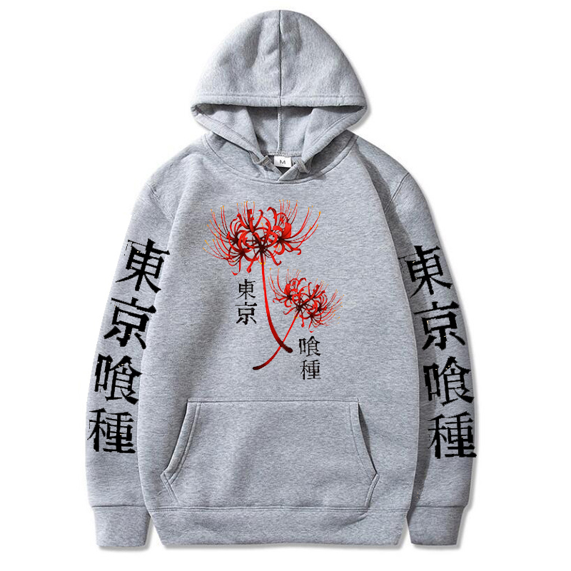 Men's Hoodies Sweatshirts Japanese Anime Hoodie Tokyo Ghoul Spider Lily Men Women Harajuku Sweatshirt Autumn Unisex Fashion Streetwear Kanekiken Tops 220928