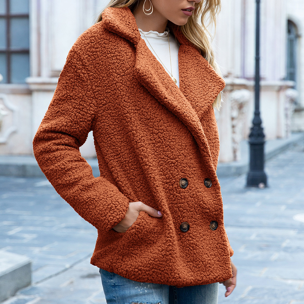 Womens Fur Faux Teddy Coat s Long Sleeve Fluffy Jackets Winter Warm Female Jacket Oversized Casual 220927