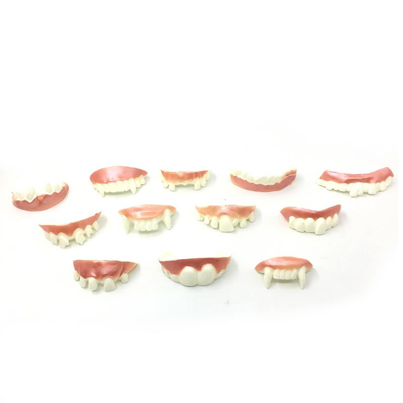 Decorazione feste dentiere denti da vampiro zombie denti anteriori buck trucco divertente scherzo di Halloween Forniture