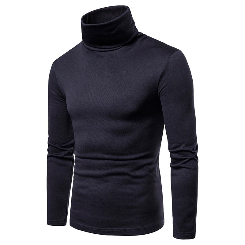 Men's Sweaters Men's Slim Fit Long Sleeve Mock Turtleneck Pullover Sweater Solid Color Knitted Thermal Underwear Sweater 220928